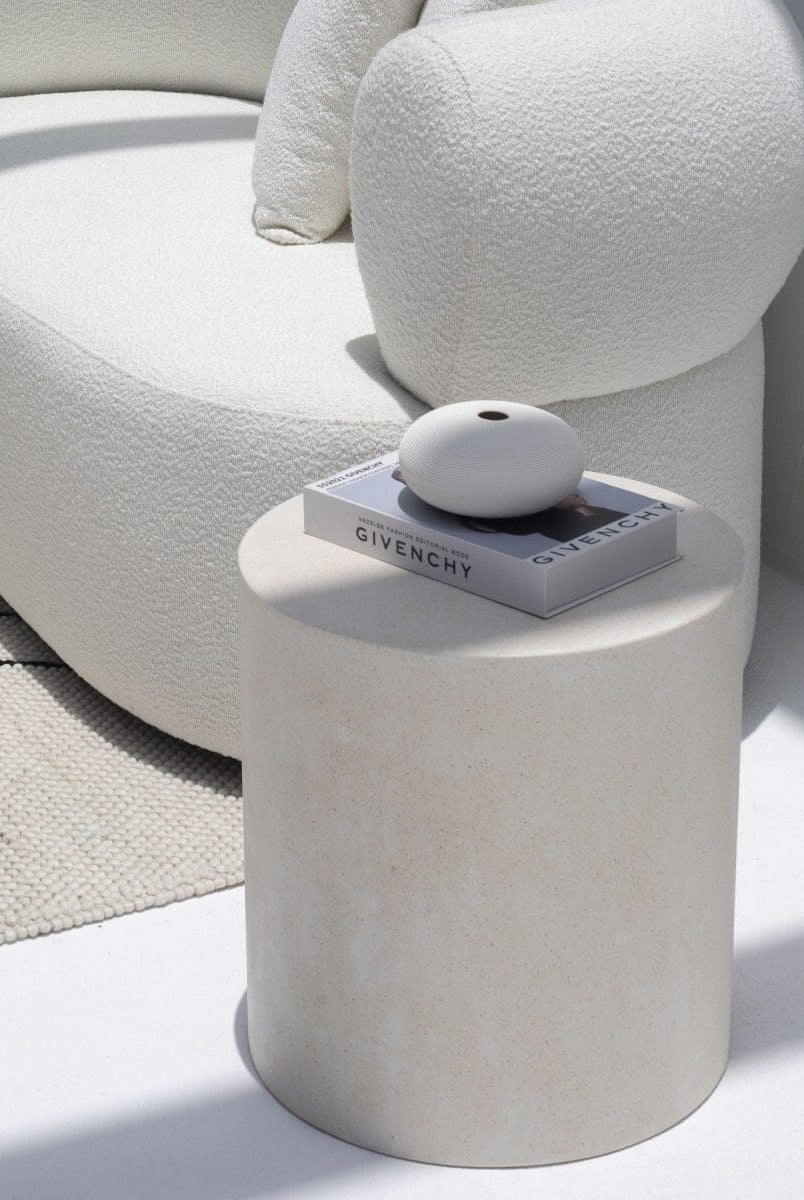 Miray Textured Concrete Side Table (3 Sizes)