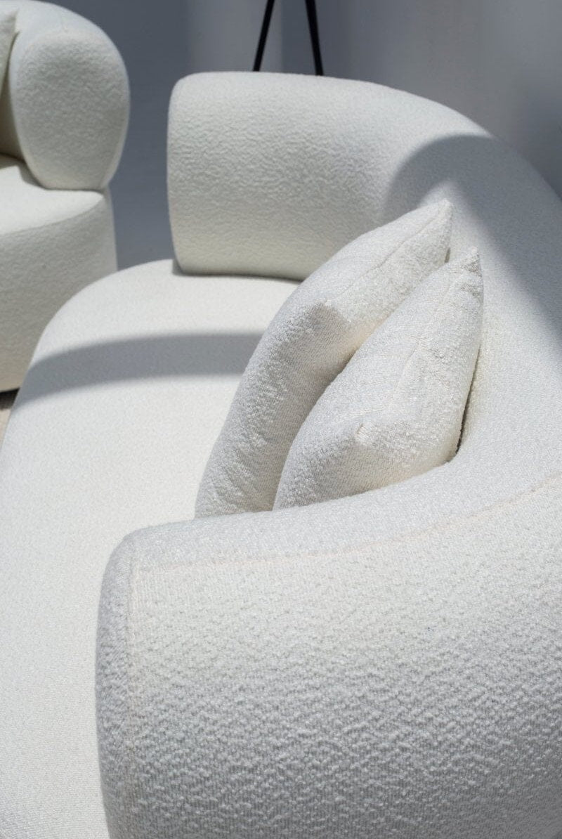 Odelia Off-White Bouclé Sofa Homekode
