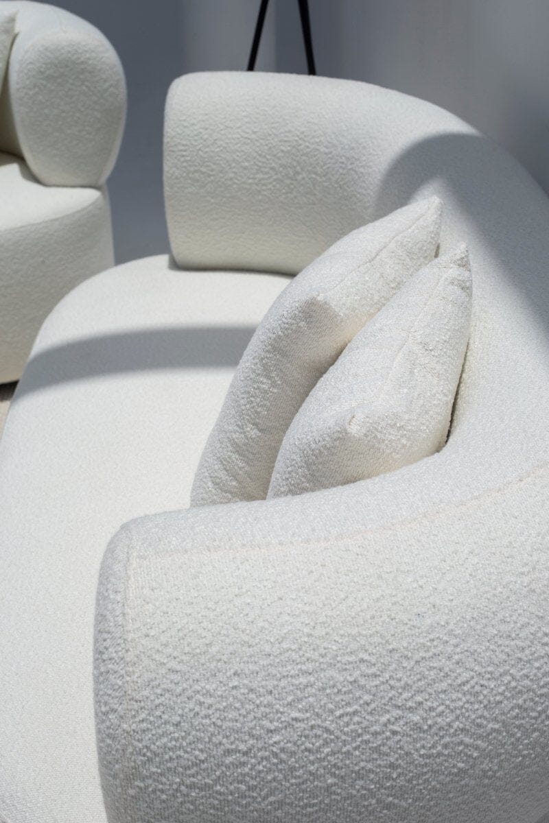 Odelia Off-White Bouclé Sofa Homekode