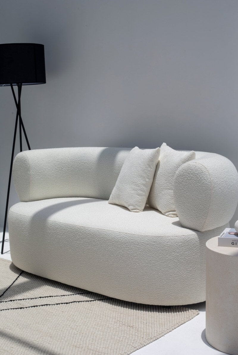 Odelia Off-White Bouclé Sofa Homekode