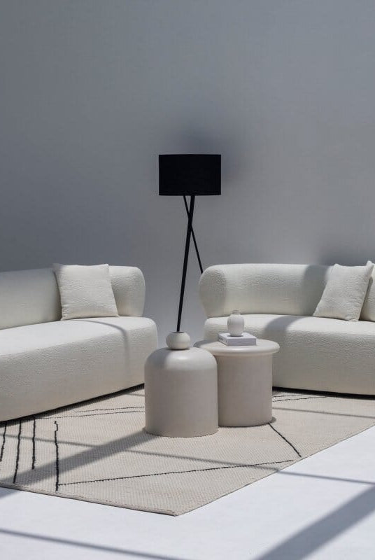 Odelia Off-White Bouclé Sofa Homekode