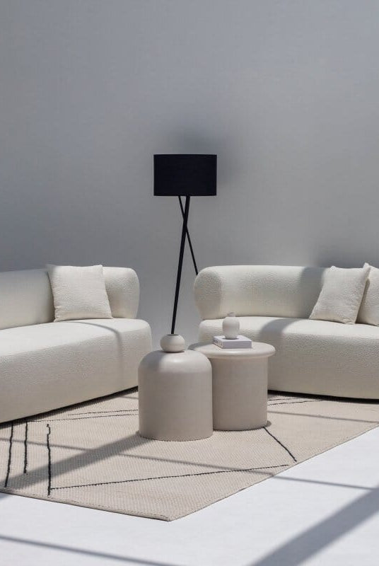 Odelia Off-White Bouclé Sofa Homekode