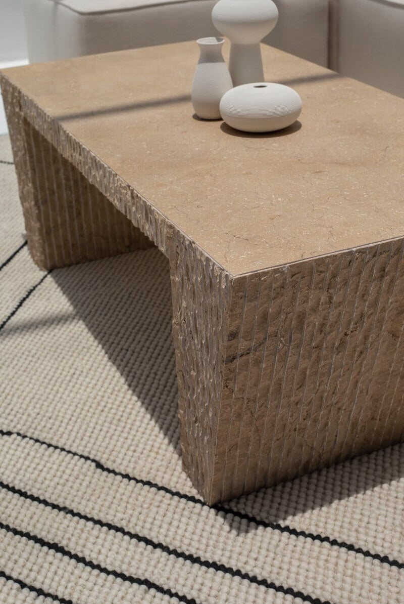 Greta Golden Pearl Marble Coffee Table