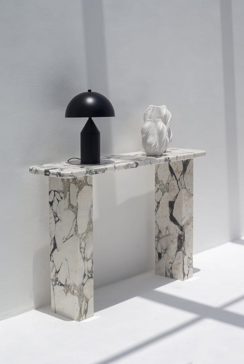 Yvette Calcatta Viola Marble Console Table (4 Leg Styles) Console Table Homekode