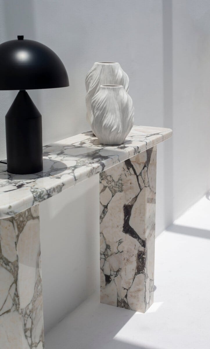 Yvette Calcatta Viola Marble Console Table (4 Leg Styles) Console Table Homekode