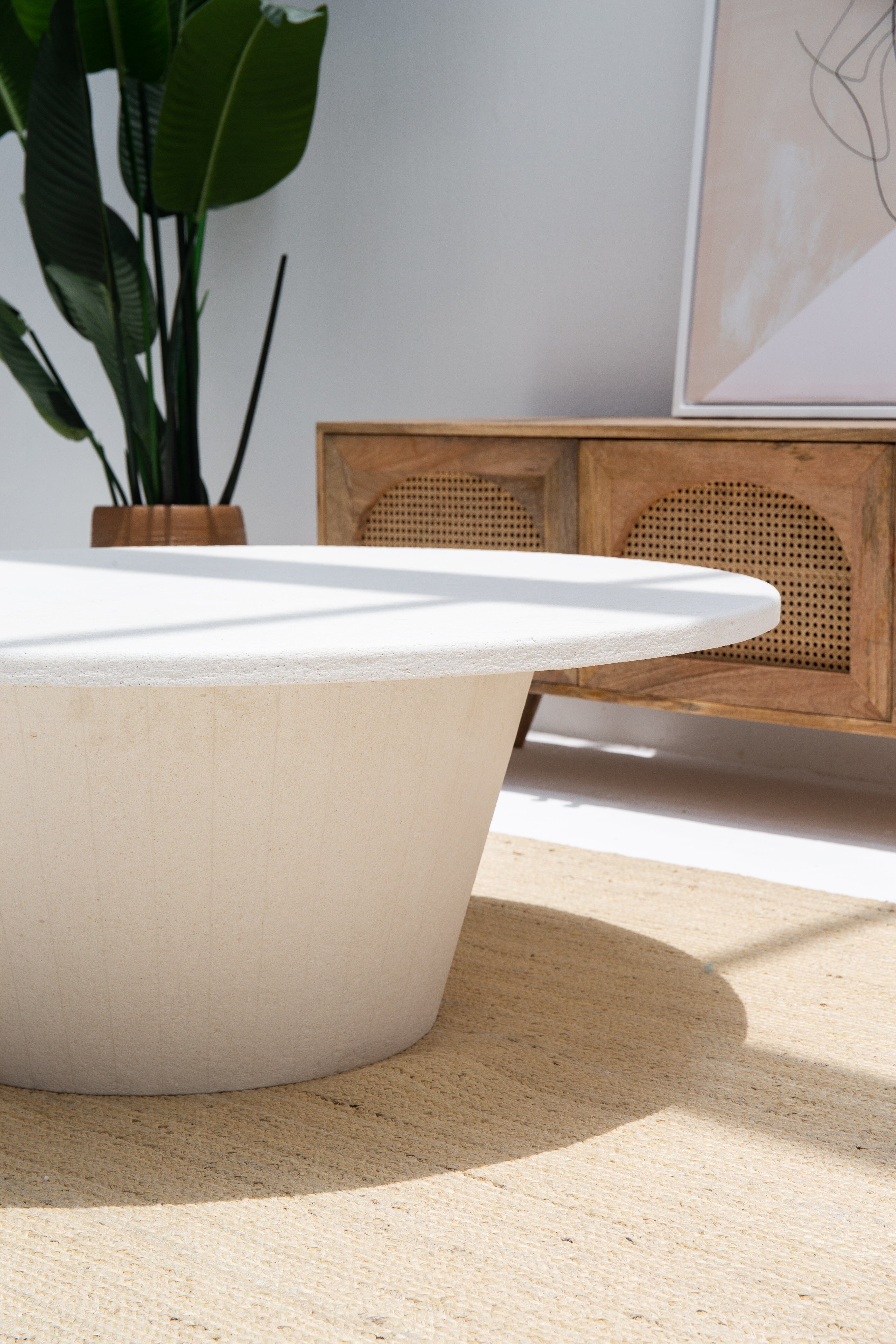 Bianca Lime Stone Coffee Table Homekode