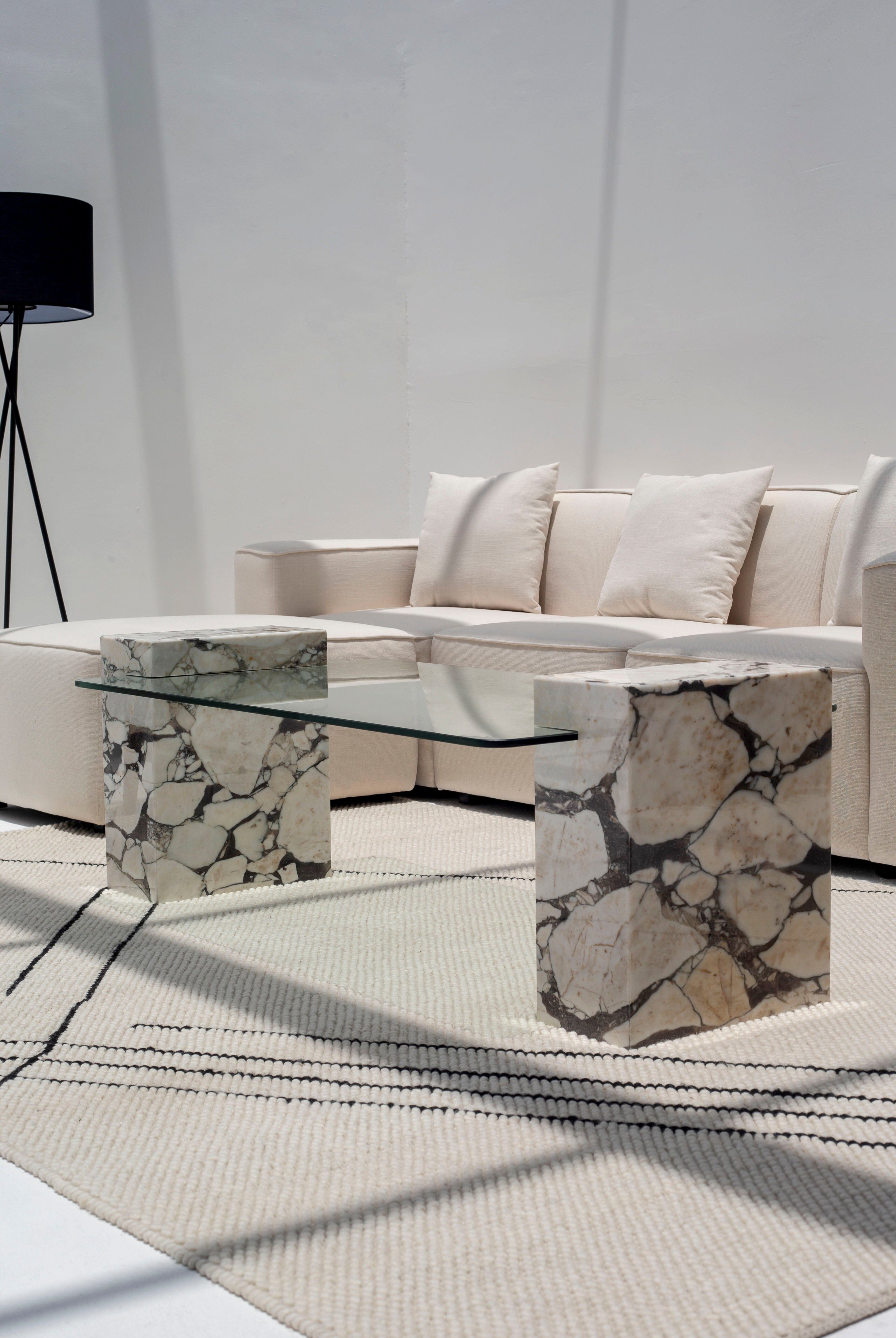 Callista Calacatta Viola Coffee Table (2 Sizes) Coffee Tables