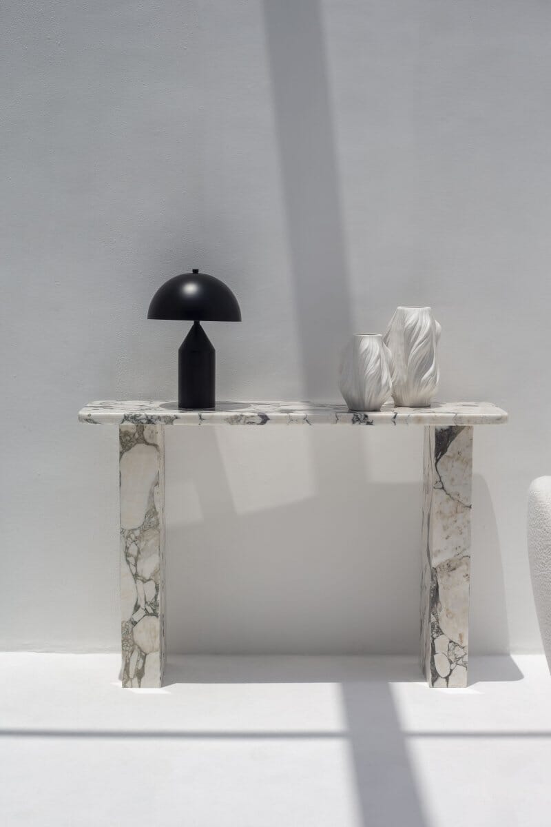 Yvette Calcatta Viola Marble Console Table (4 Leg Styles) Console Table Homekode