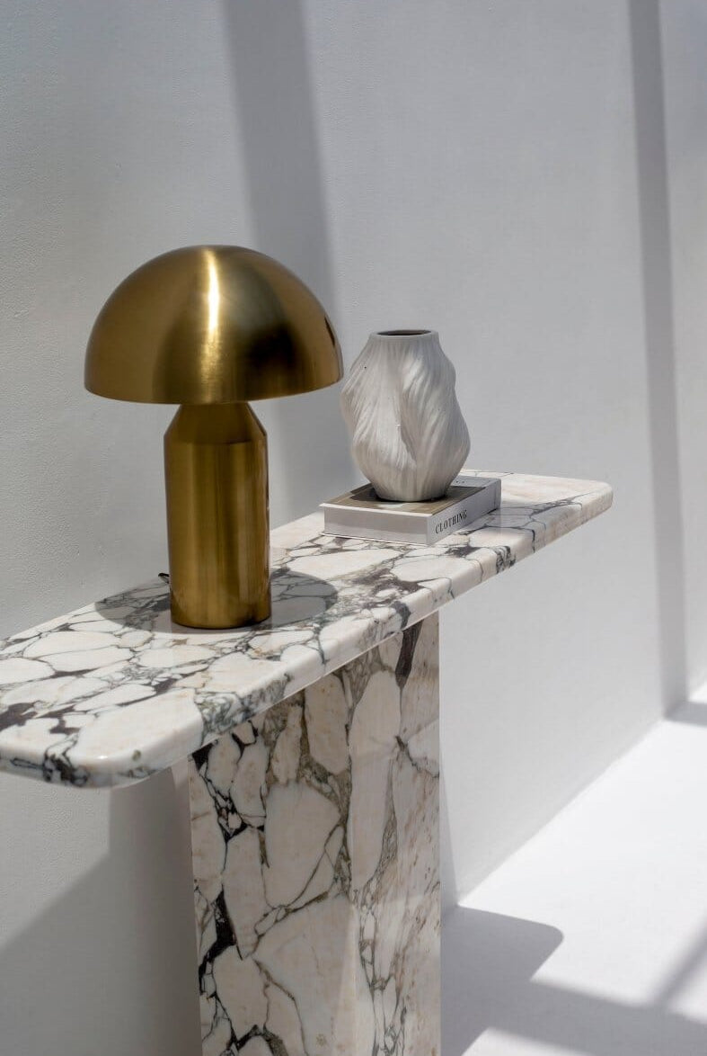 Yvette Calcatta Viola Marble Console Table (4 Leg Styles) Console Table Homekode