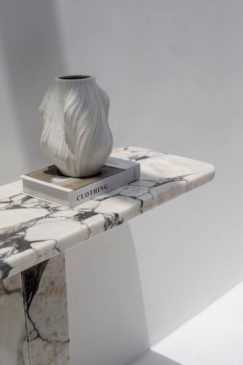 Yvette Calcatta Viola Marble Console Table (4 Leg Styles) Console Table Homekode