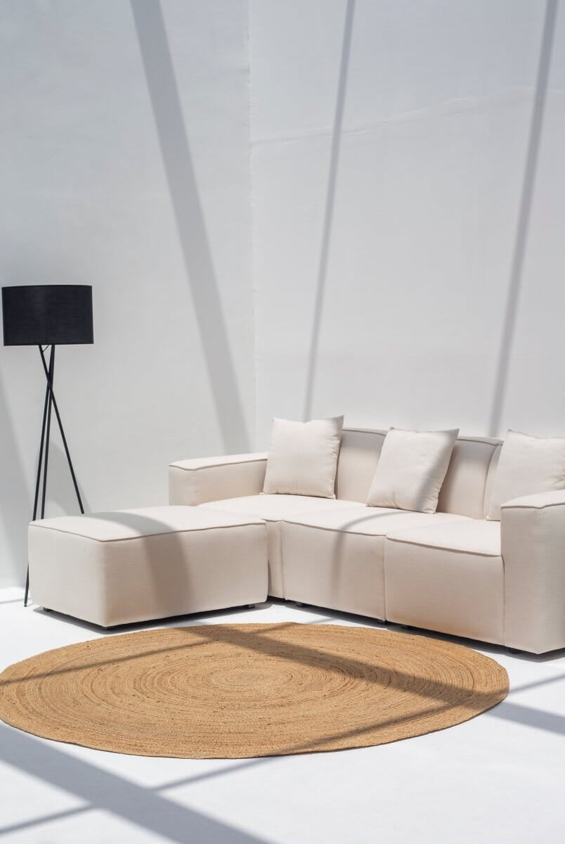 Essence of Simplicity - Round Natural Jute Braided Rug (4 Sizes) Braided -- Braided Rug Homekode 200 CM