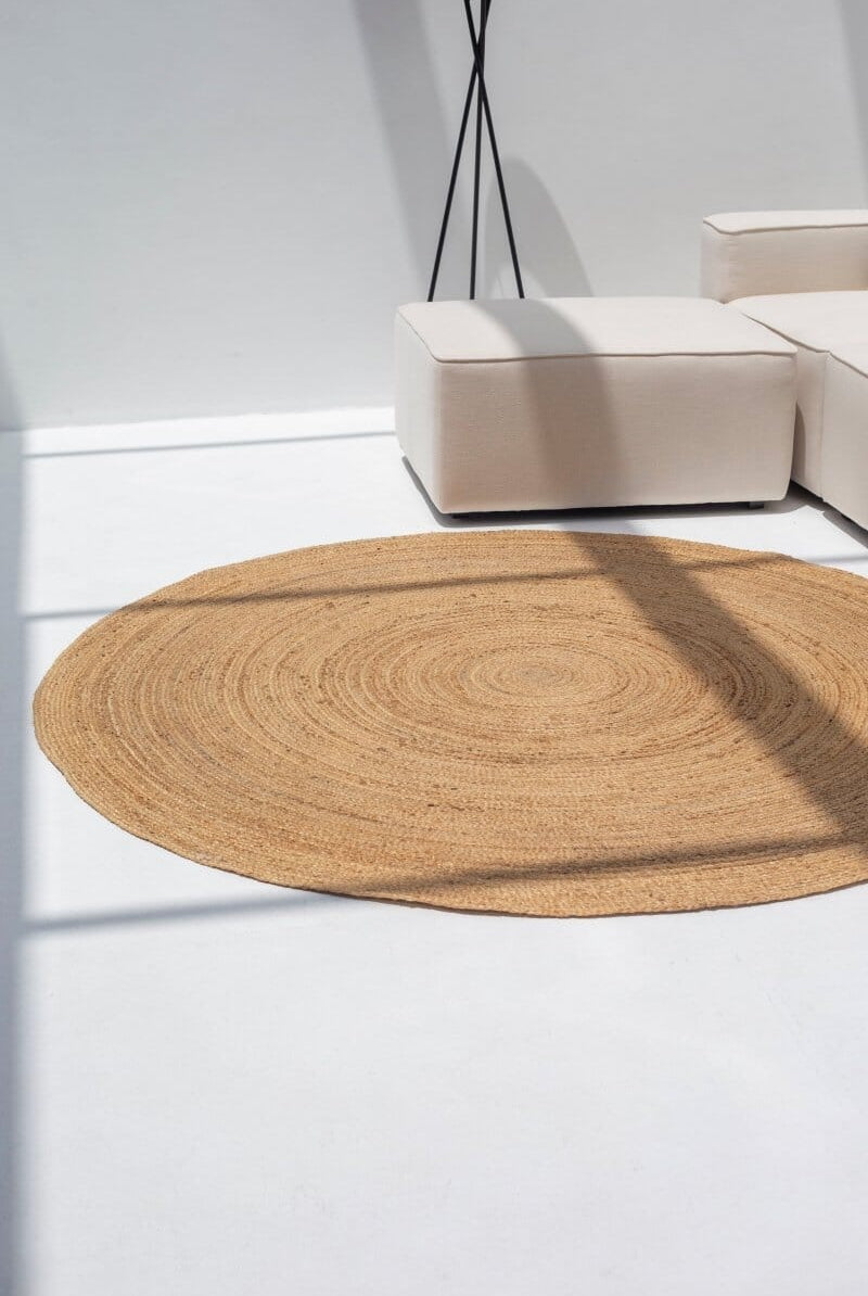 Essence of Simplicity - Round Natural Jute Braided Rug (4 Sizes) Braided -- Braided Rug Homekode