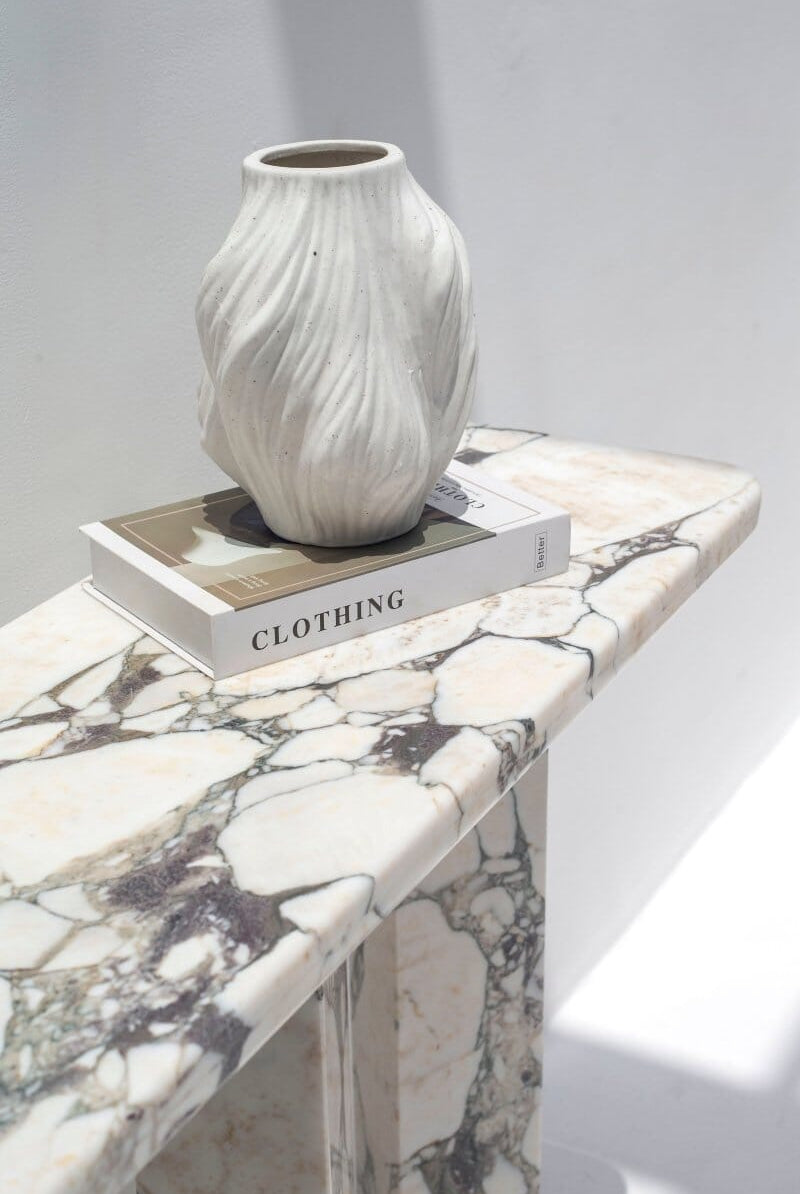 Yvette Calcatta Viola Marble Console Table (4 Leg Styles) Console Table Homekode