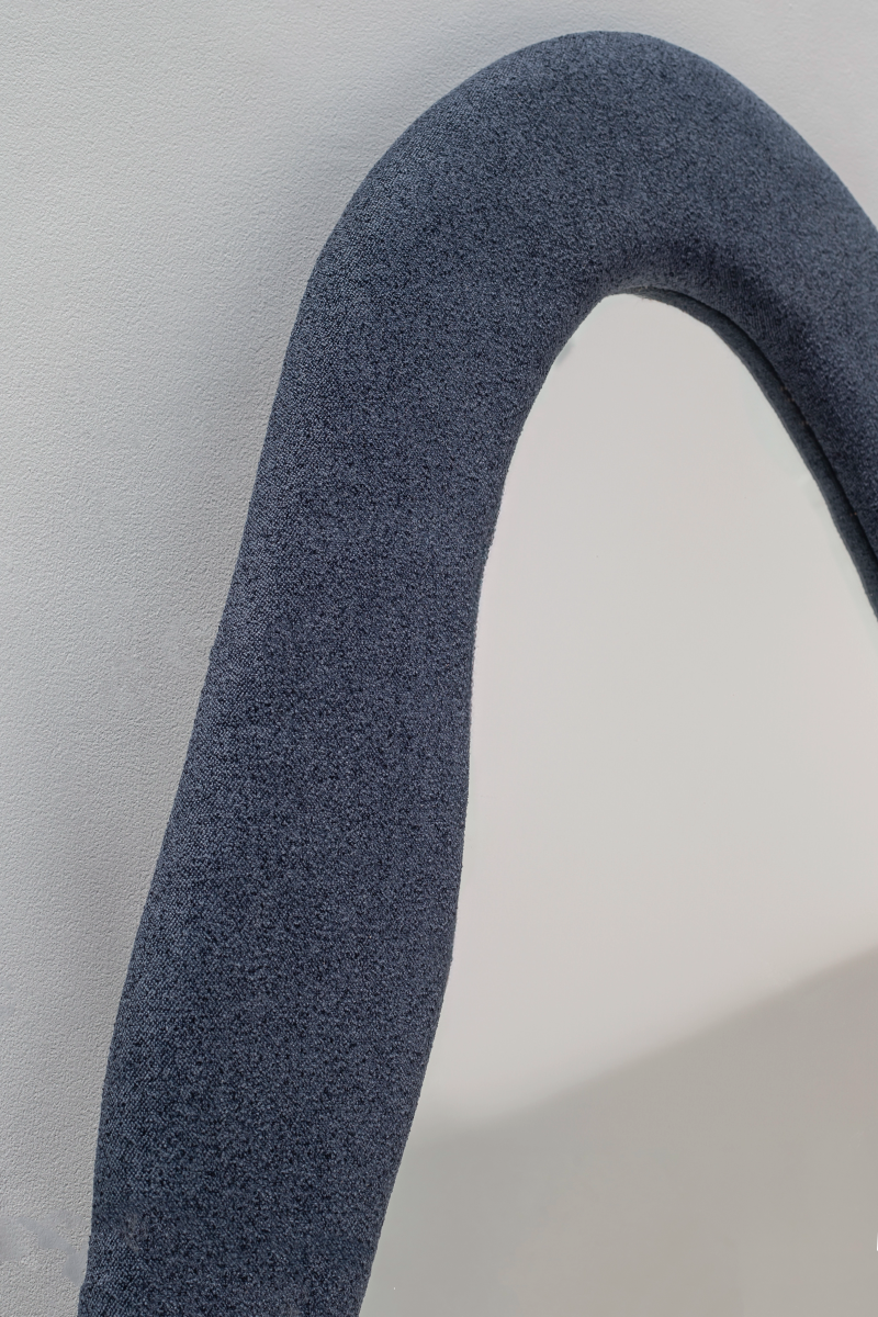 Roxana Navy Blue Squiggly Mirror (200x100CM) Homekode