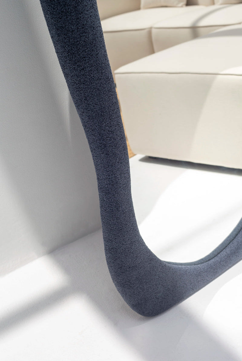 Roxana Navy Blue Squiggly Mirror (200x100CM) Homekode