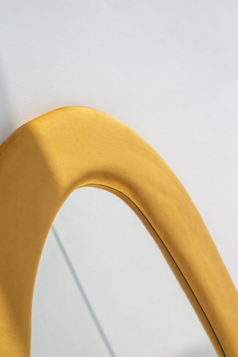 Roxana Mustard Squiggly Flannelette Mirror (200x100CM) Homekode