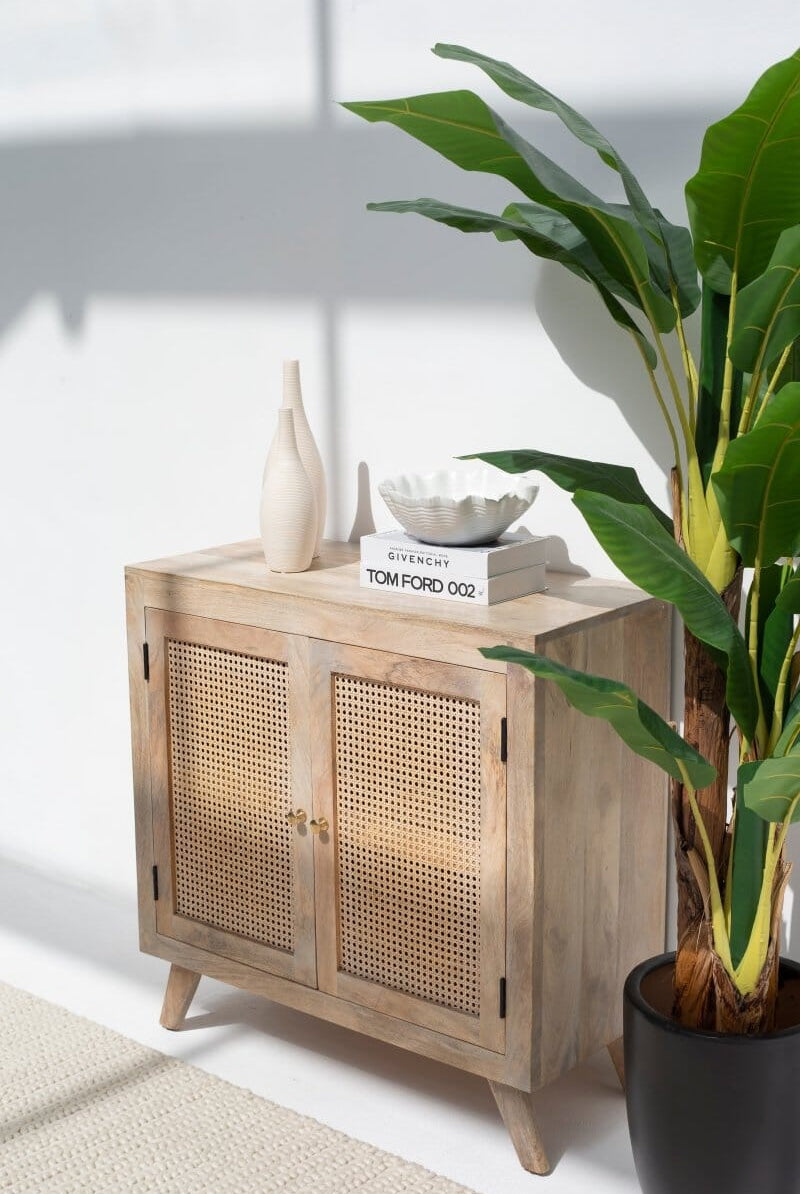 Lori Two Door Rattan Sideboard & Buffet