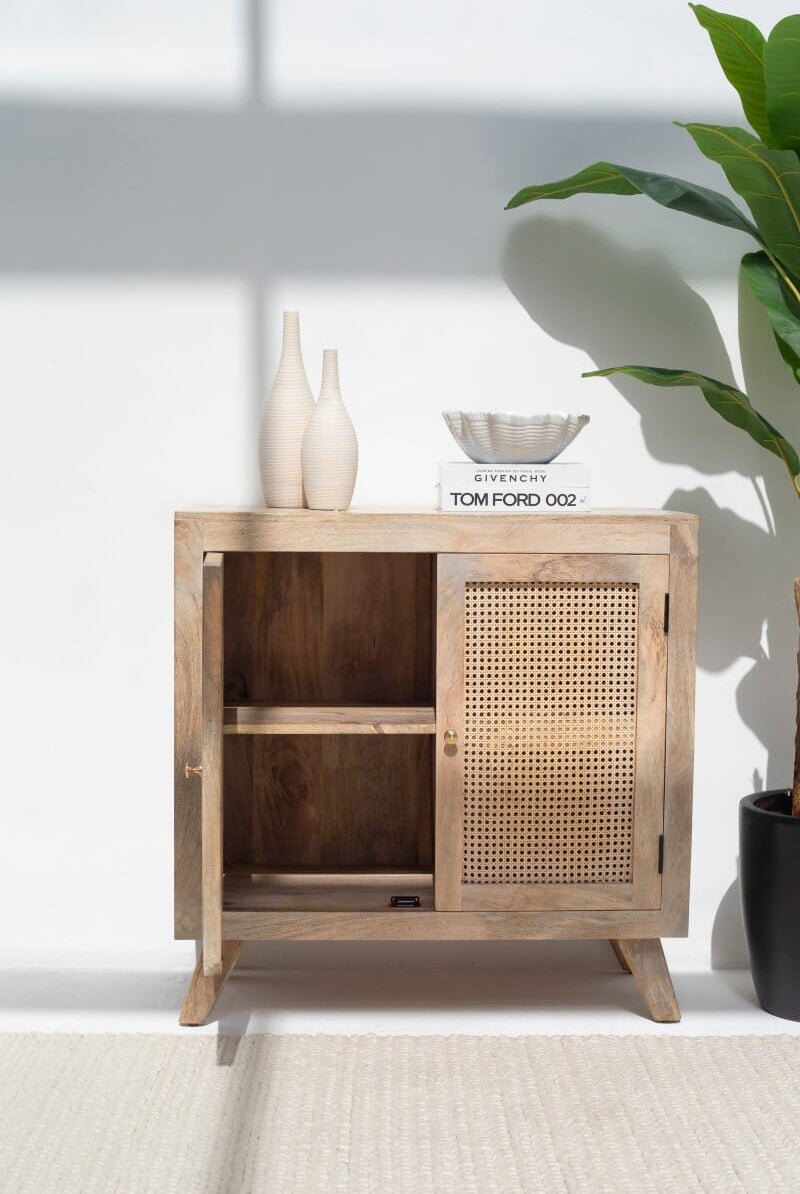Lori Two Door Rattan Sideboard & Buffet