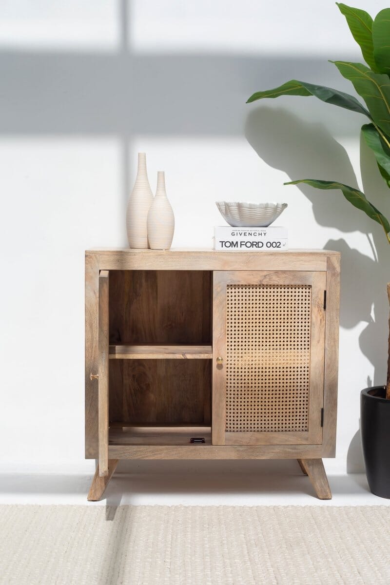 Lori Two Door Rattan Sideboard & Buffet