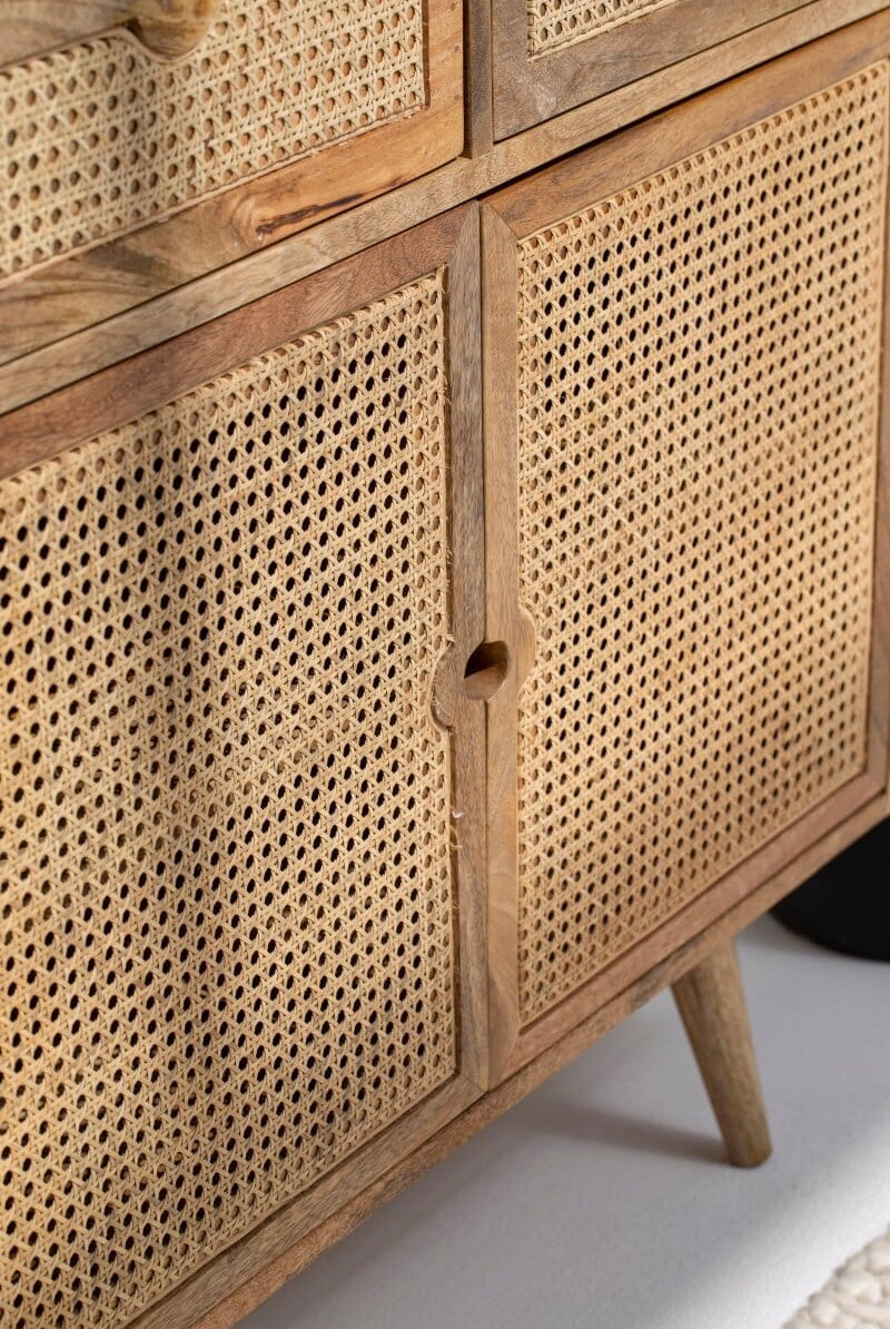 Cora Rattan Sideboard with Two Drawers & Two Doors