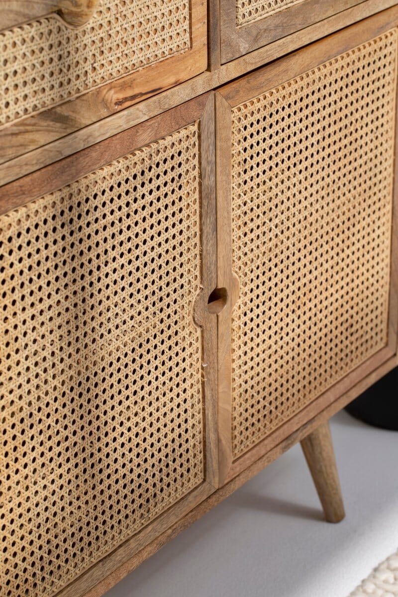Cora Rattan Sideboard with Two Drawers & Two Doors