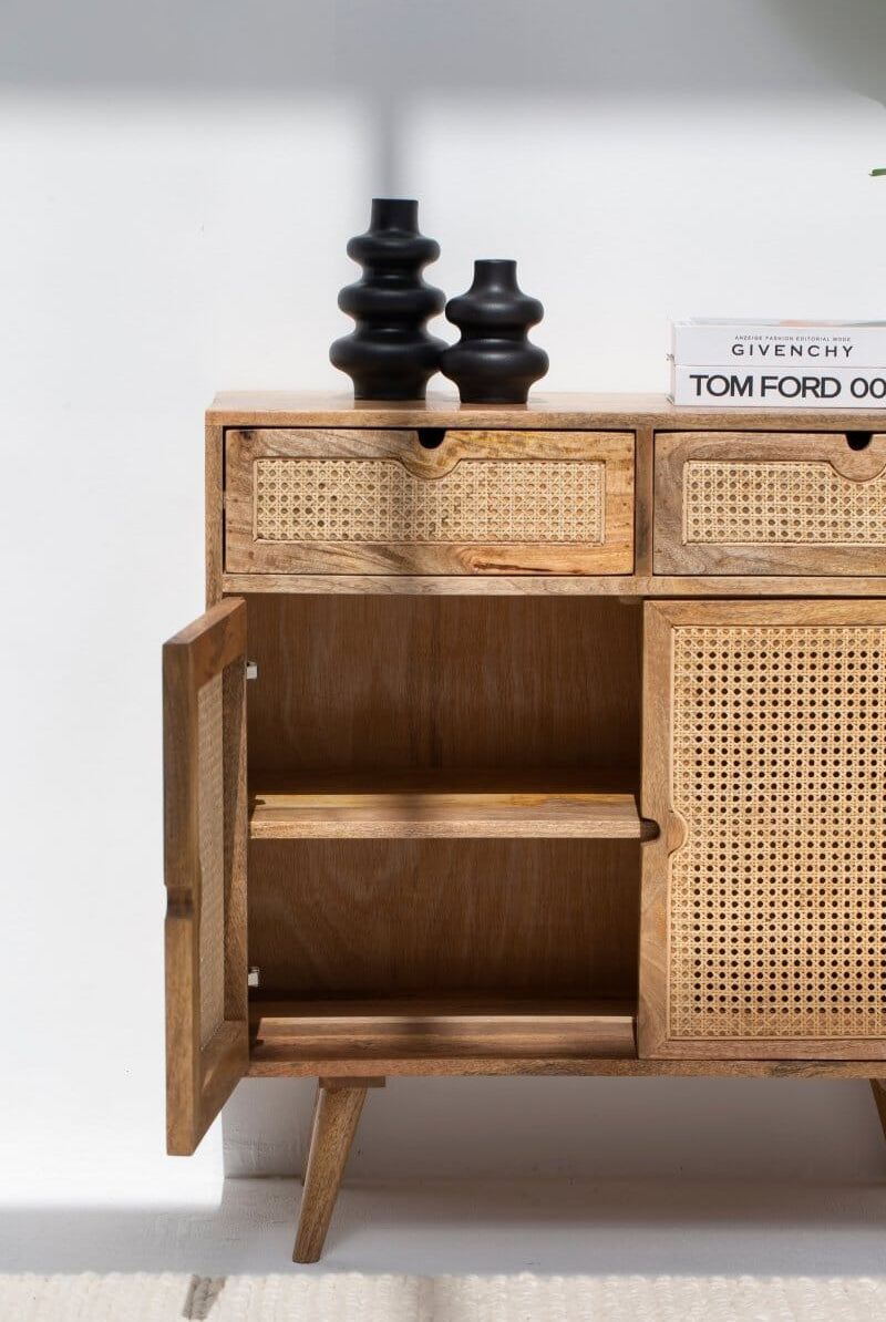 Cora Rattan Sideboard with Two Drawers & Two Doors