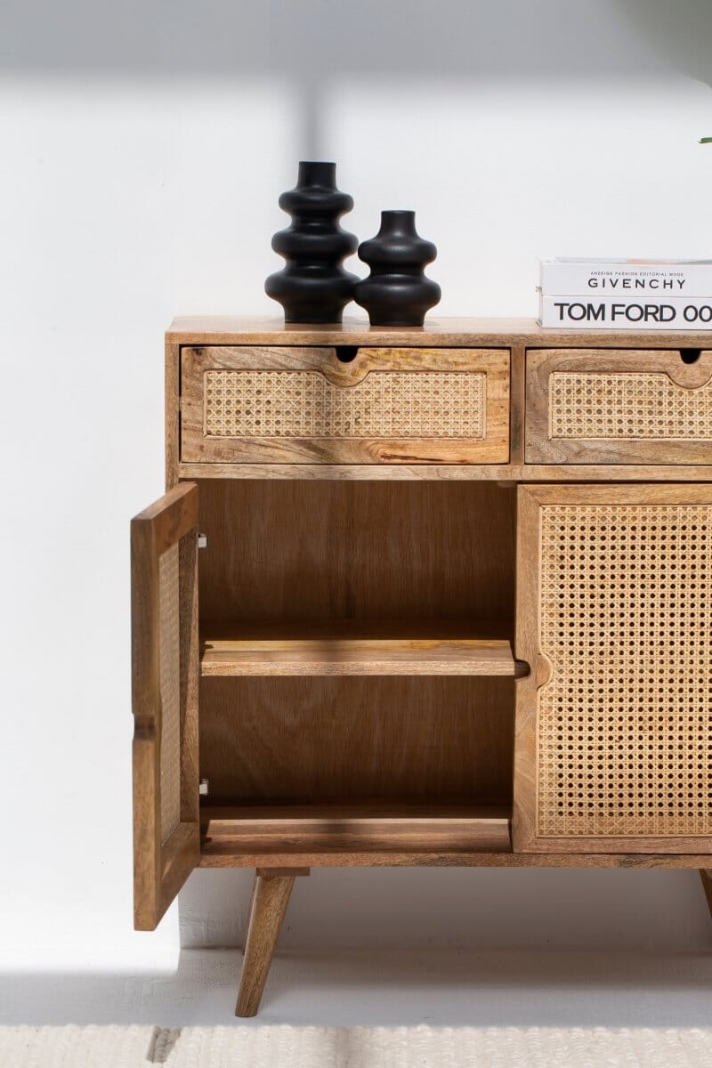 Cora Rattan Sideboard with Two Drawers & Two Doors