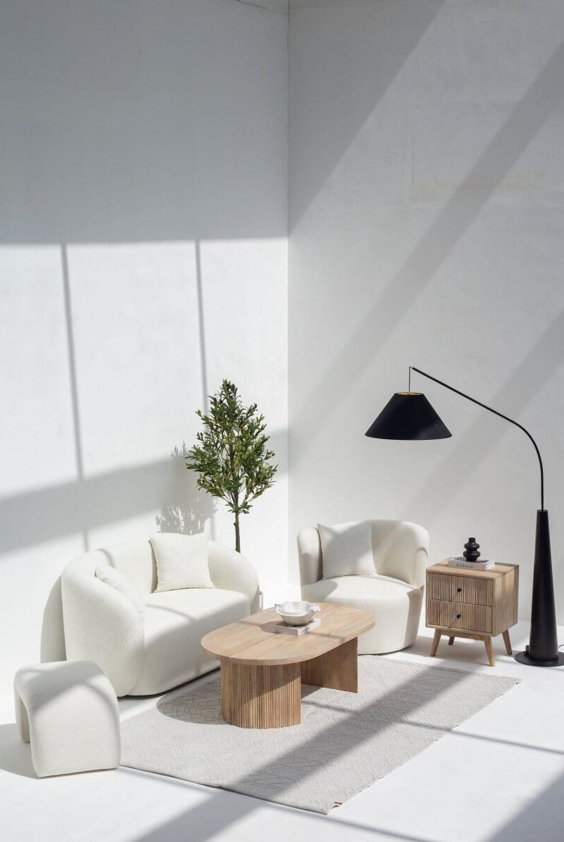 Black Overarch Floor Lamp