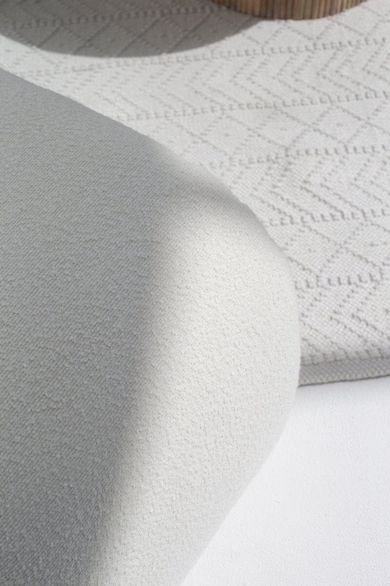 Bram Arch Boucle Pouf Ottoman Homekode