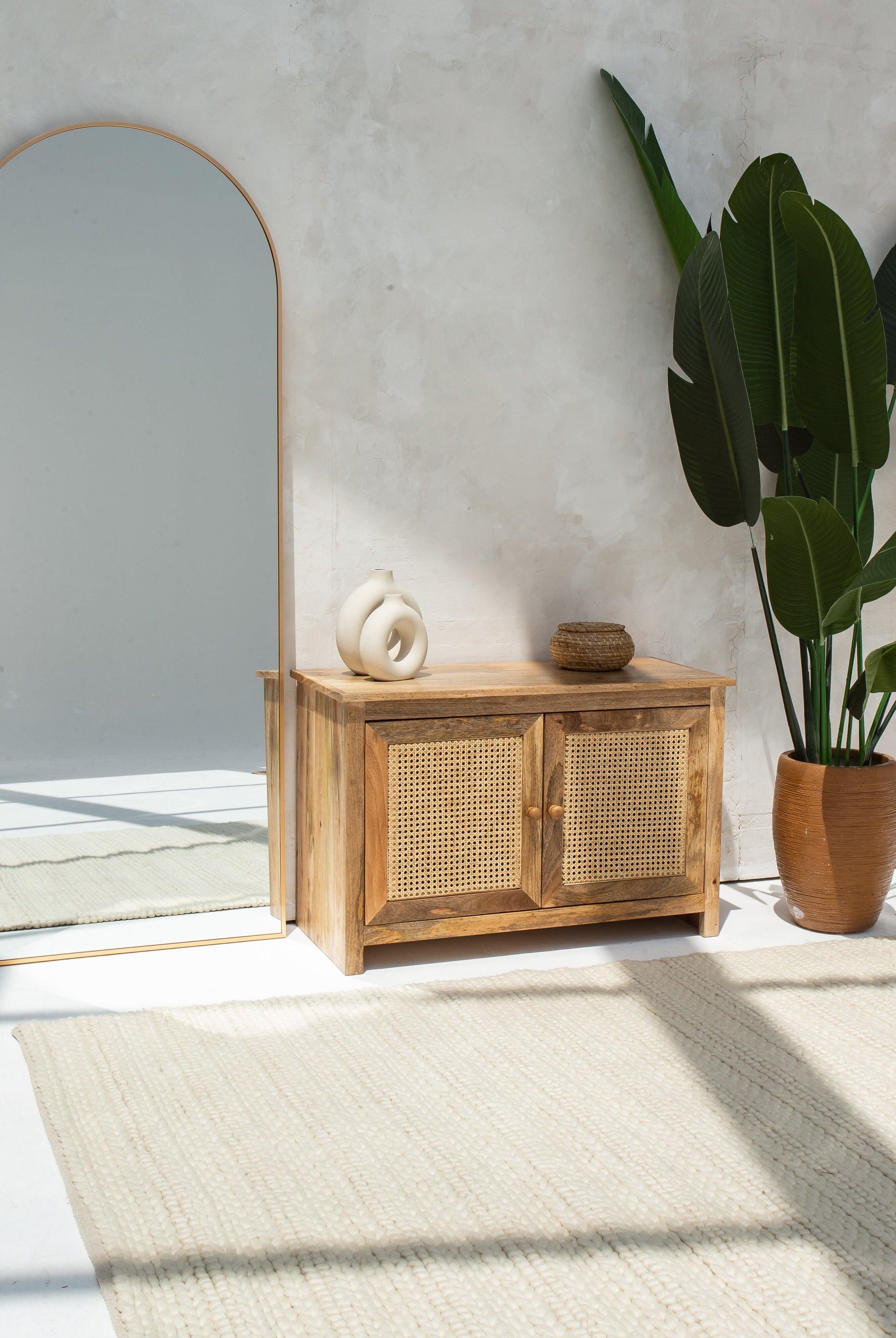 Subtle Serenity - Light Beige Woven Rug (4 Sizes)