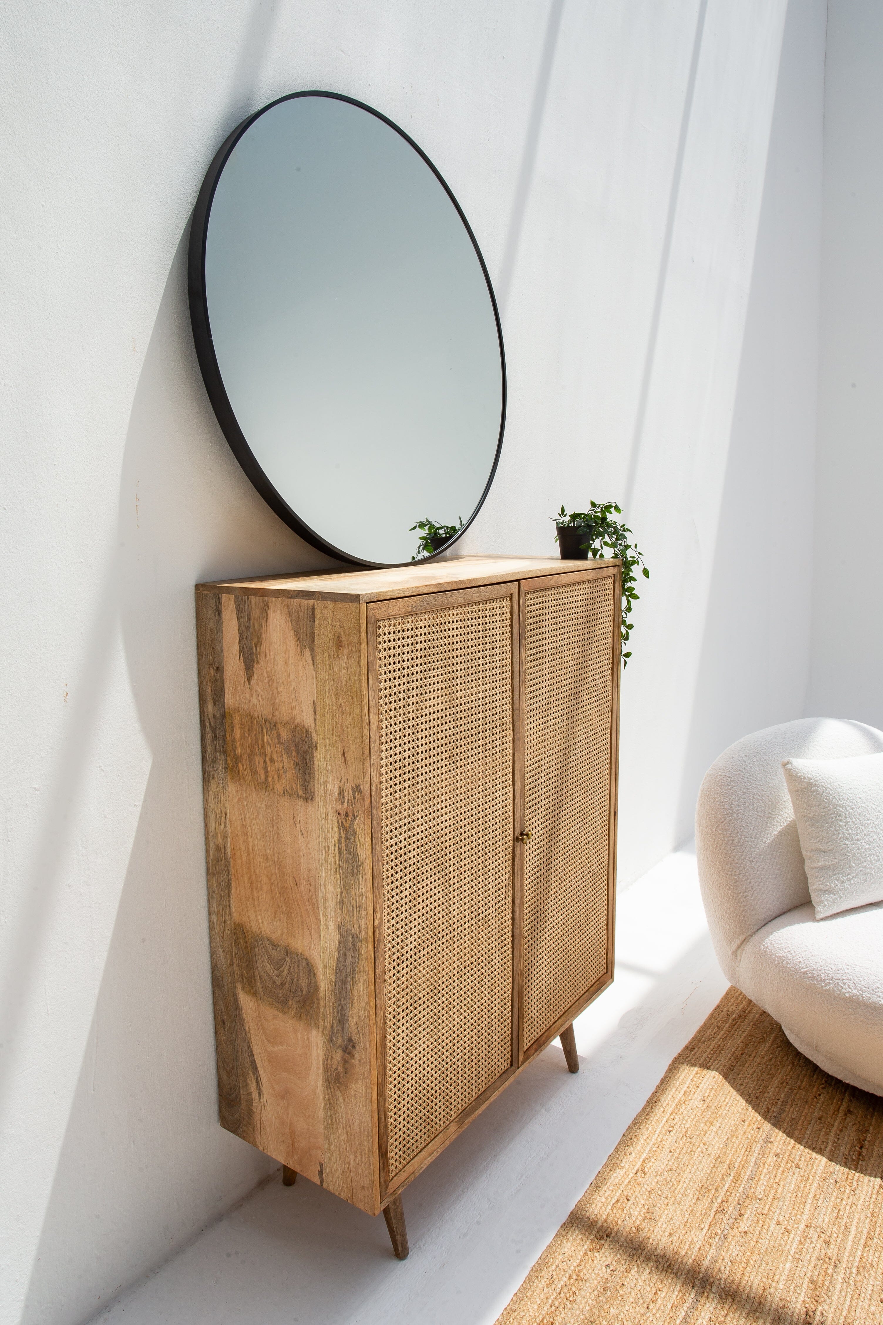 Rattan 2 Door Cabinet/Buffet Homekode