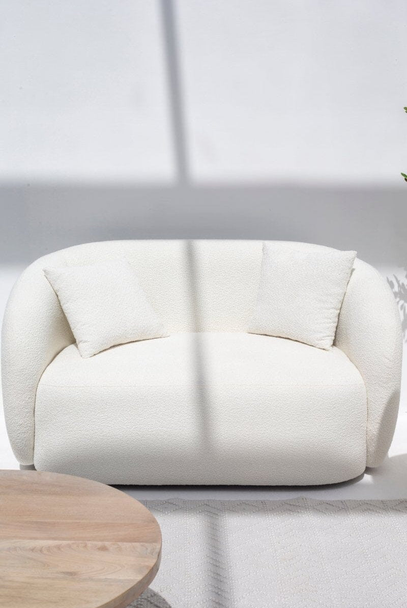 Amanti Off-White Bouclé Sofa (2 & 3 Seater) Homekode
