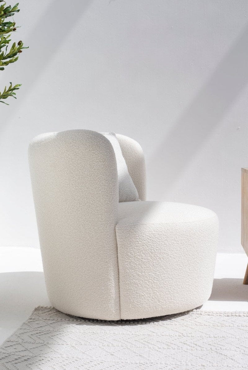 Bronte Swivel Bouclé Sofa Chair Homekode
