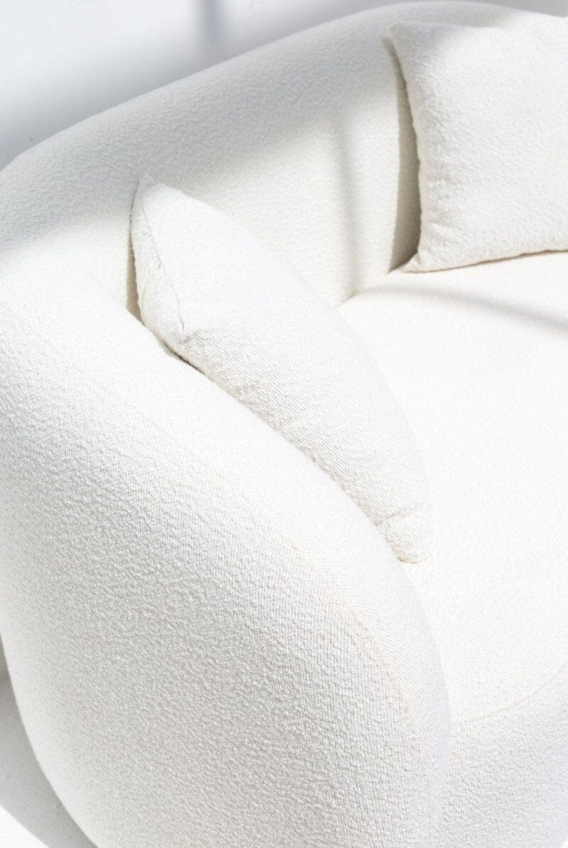 Amanti Off-White Bouclé Sofa (2 & 3 Seater) Homekode