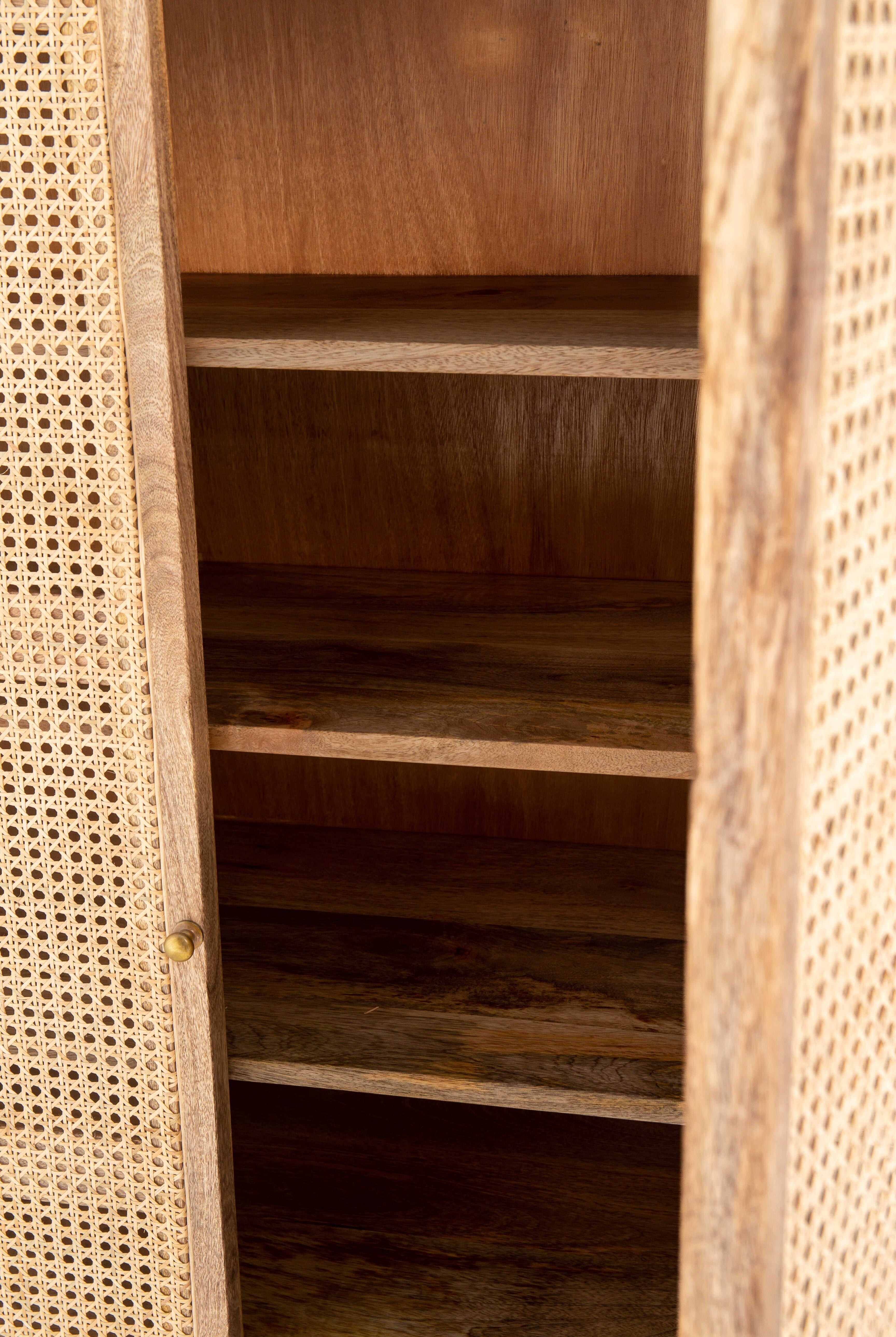 Rattan 2 Door Cabinet/Buffet Homekode