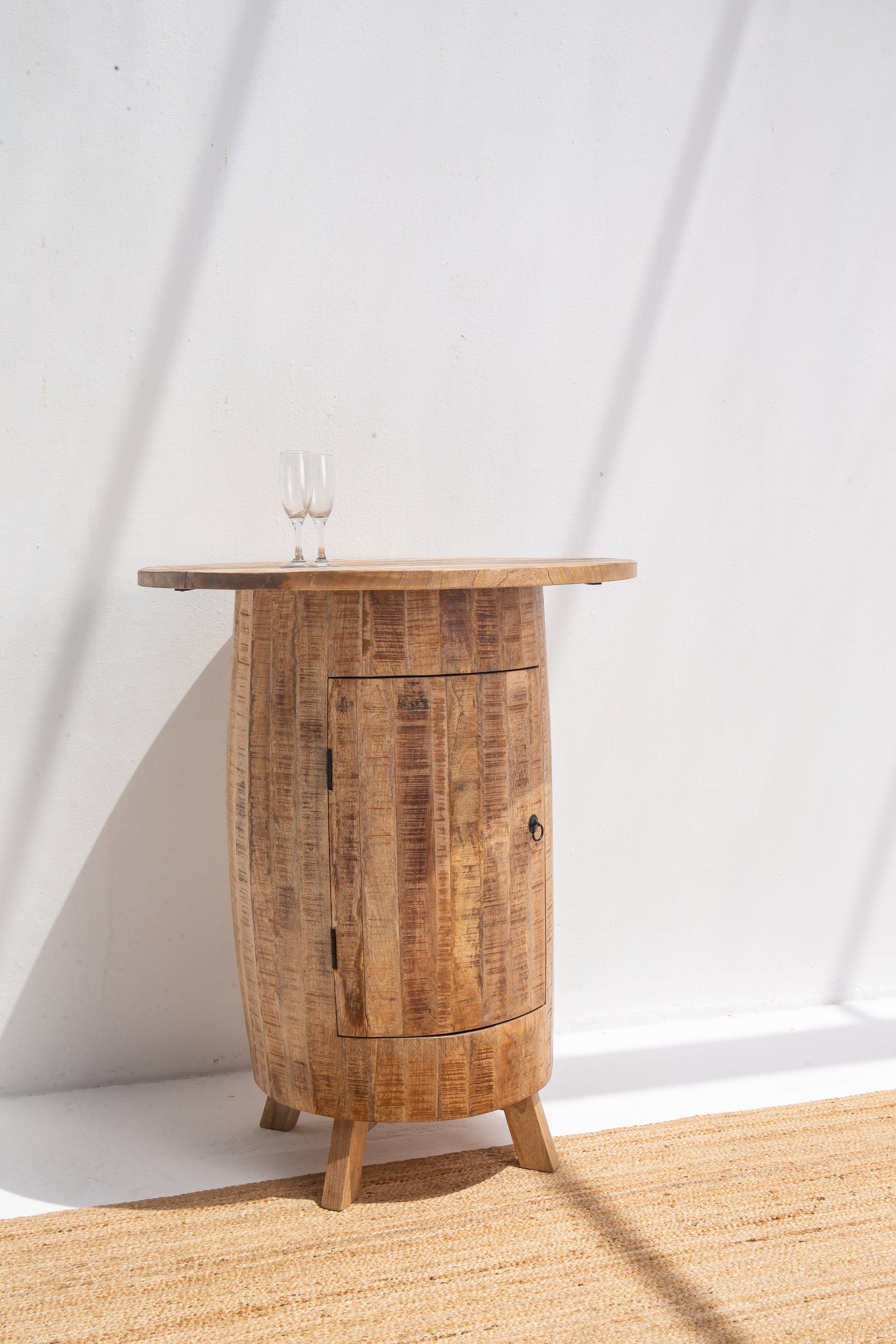 Barrel Cocktail Cabinet Homekode