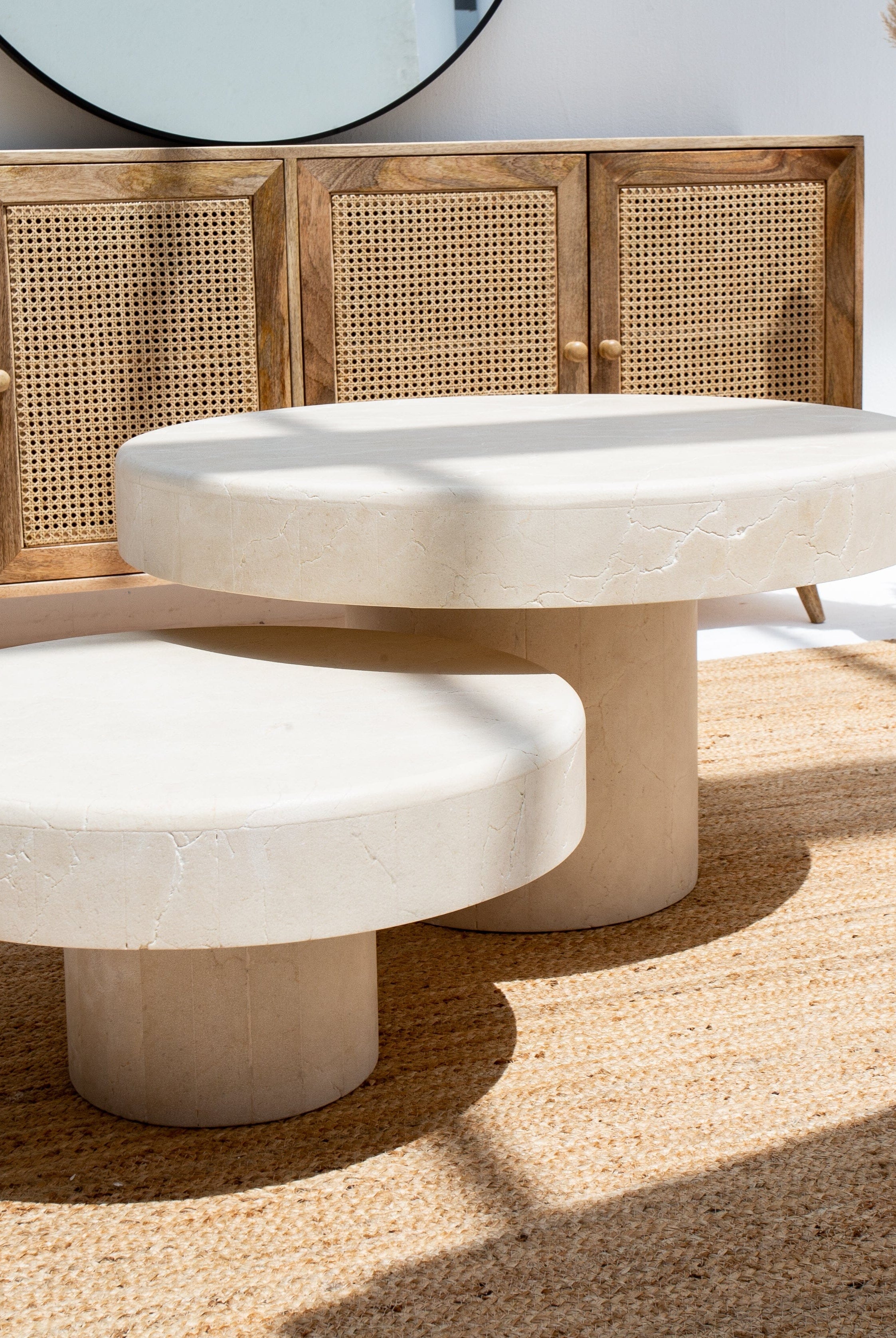 Crema Marble Round Coffee Table