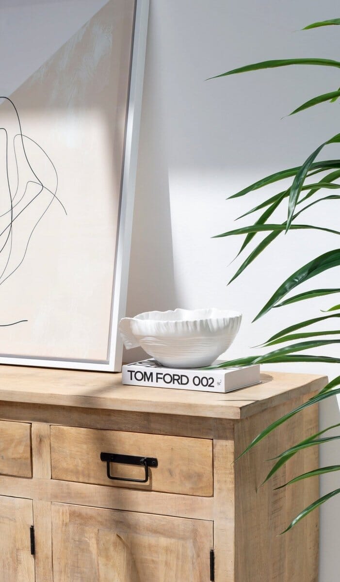 White Irregular Wavy Ceramic r Bowl