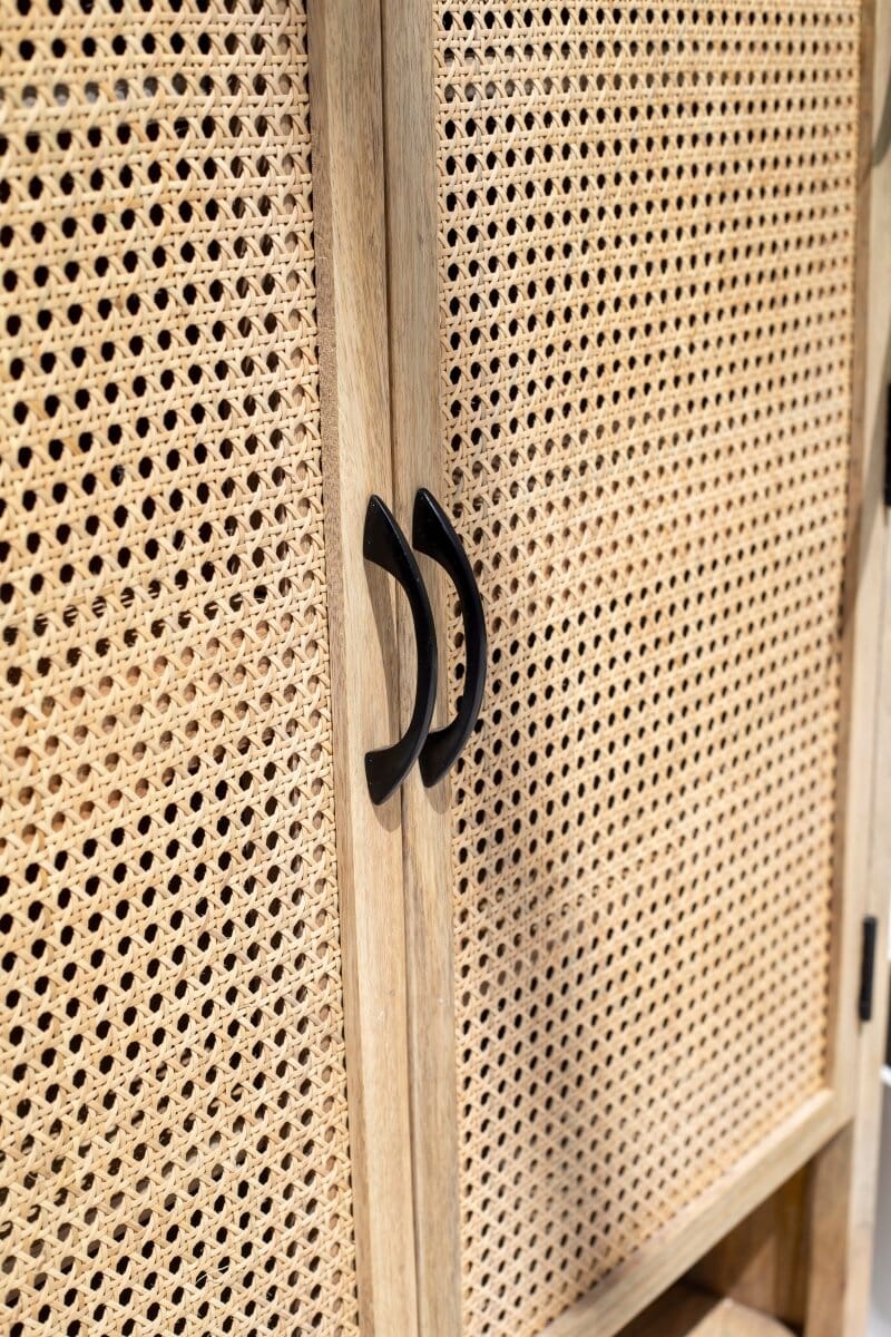 Wesley Two Doors Rattan Cabinet & Sideboard