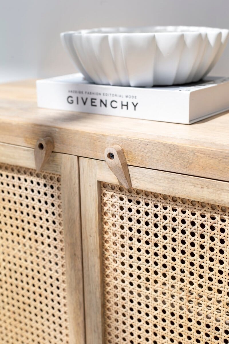 Wesley Two Doors Rattan Cabinet & Sideboard