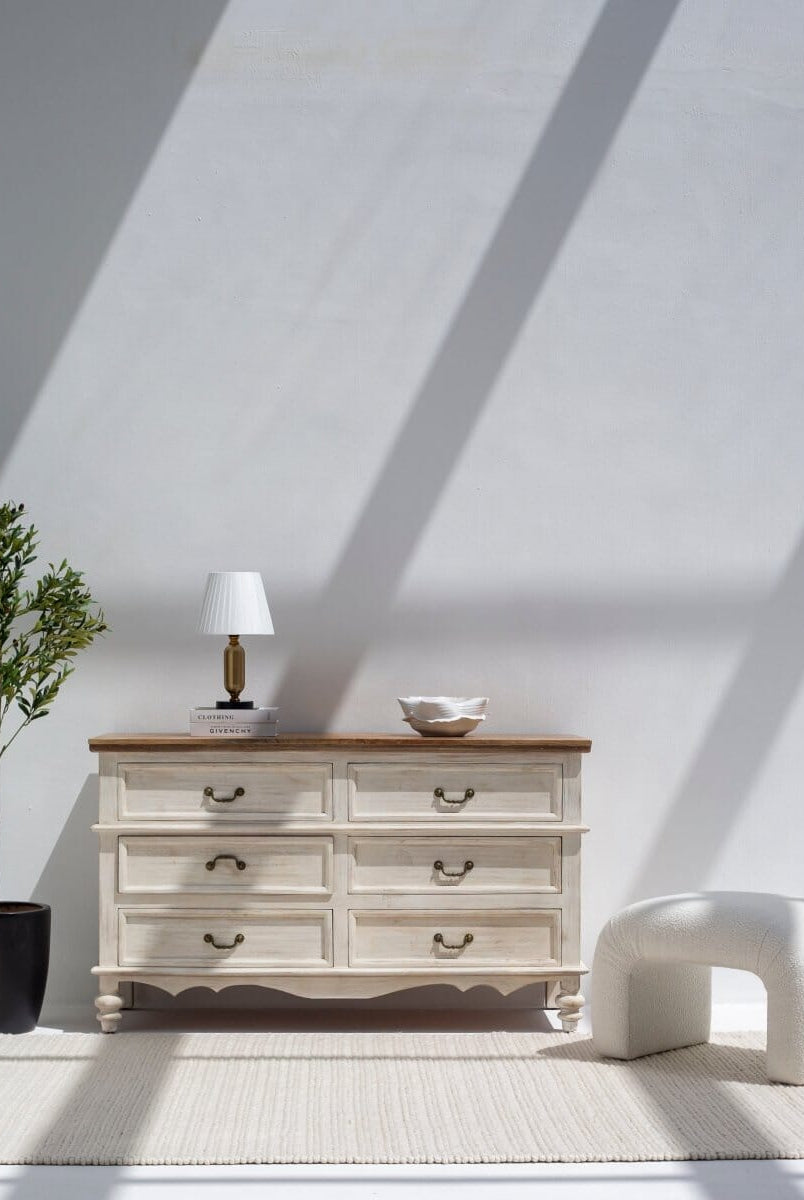 Bram Arch Boucle Pouf Ottoman Homekode