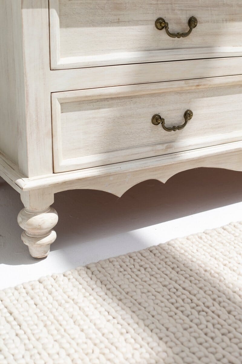 Virginia Six Drawers White Sideboard