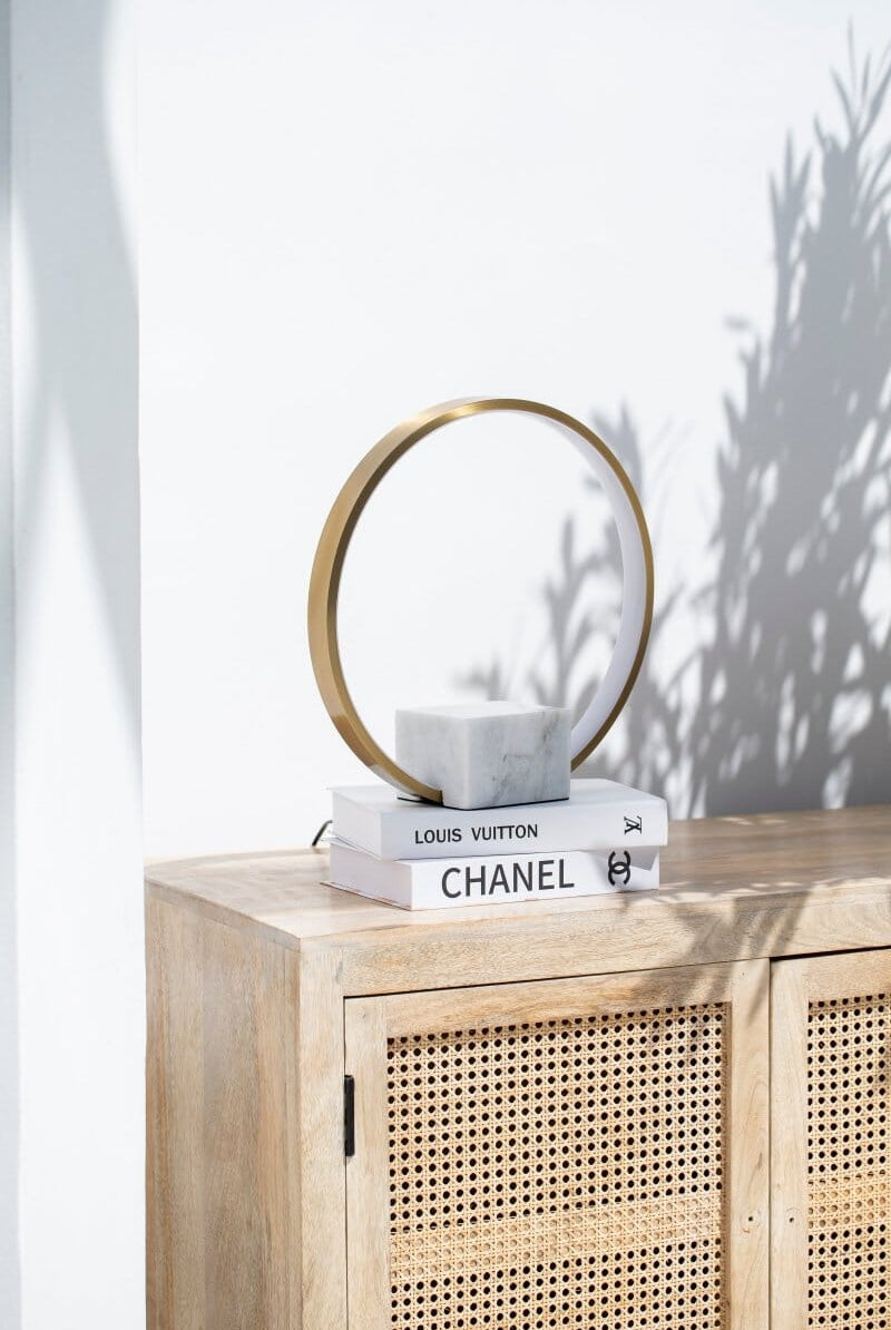 Marble Base Ring LED Table Lamp