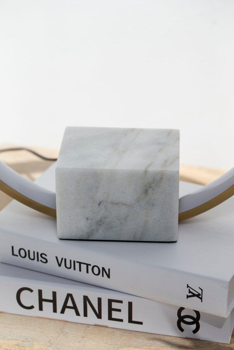 Marble Base Ring LED Table Lamp Home