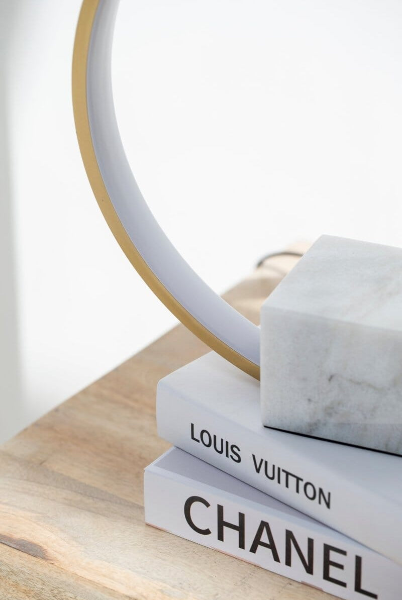 Marble Base Ring LED Table Lamp Home