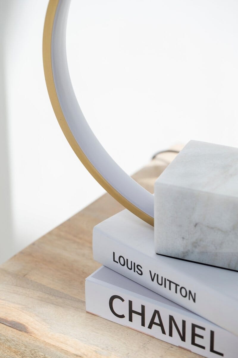 Marble Base Ring LED Table Lamp Home