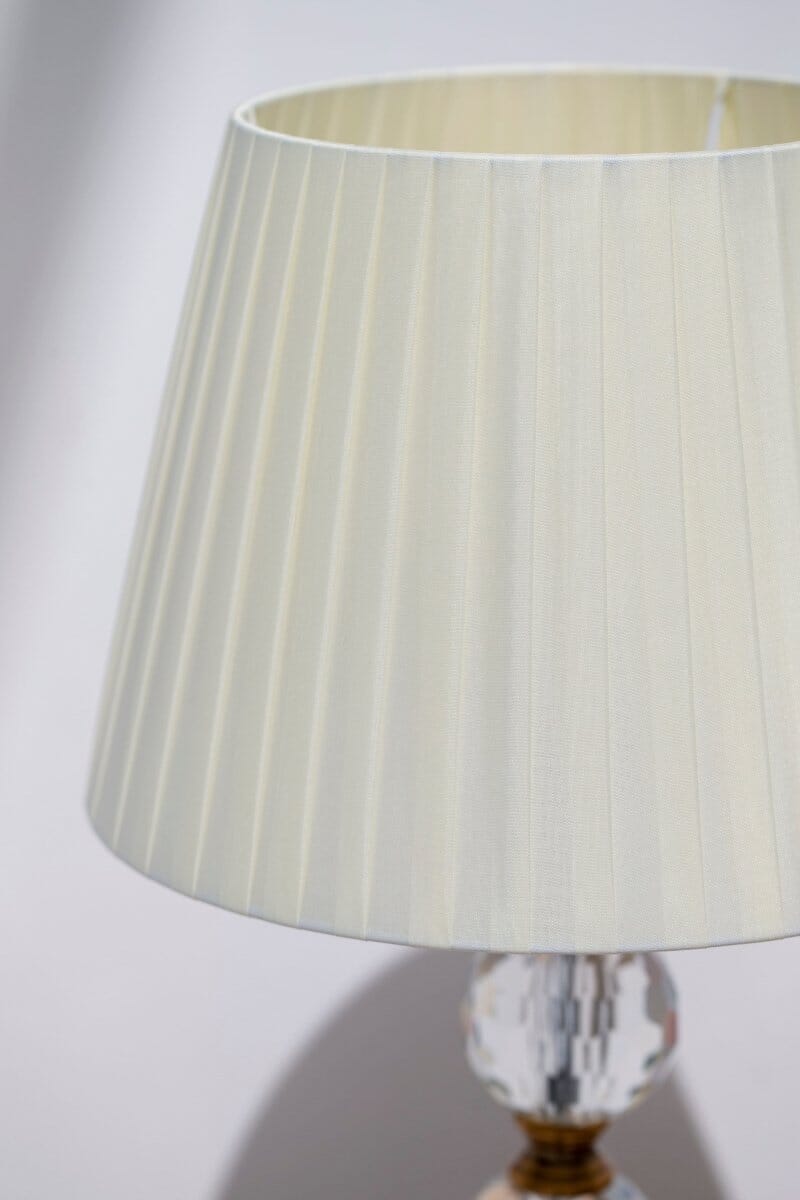 Classic Design Off White Shade Table with Gold Base Home