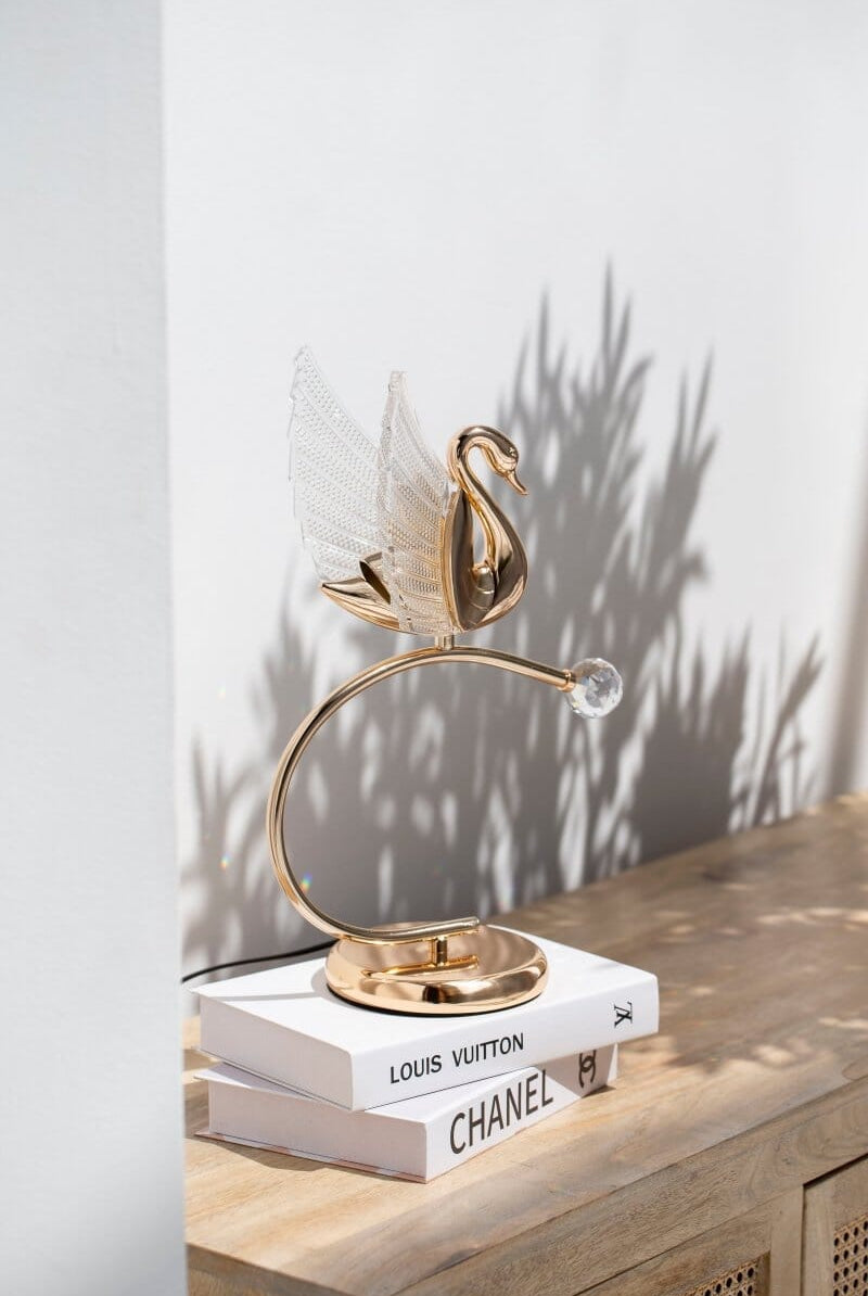 Nordic Golden Swan Table Lamp