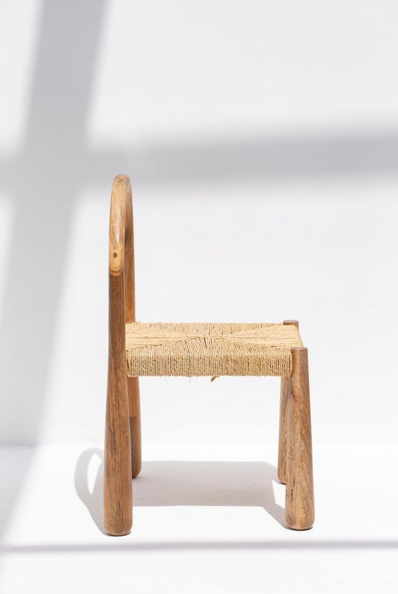Rosalie Wood & Rope Dining Chair Chairs