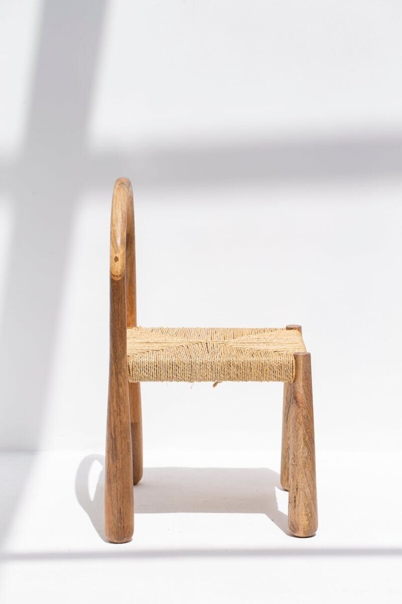 Rosalie Wood & Rope Dining Chair Chairs